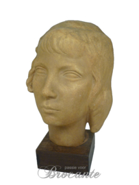 Young girl, pottery, art deco signed P Joris