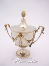 Prachtige massief zilveren suikerpot, gehalte 800 - Royal Zoute Golf Club (RZGC)