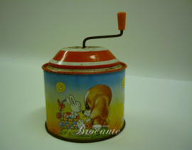 Vintage Lorenz Bolz Zirndorf speelgoed muziek doos in blik