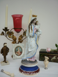 Zeer mooie H. Maria beeld in bisquit porselein - begin 20e eeuw