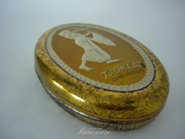 Vintage snoepjesdoos in blik Tjoklat, Camée Pastilles