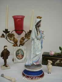 Zeer mooie H. Maria beeld in bisquit porselein - begin 20e eeuw