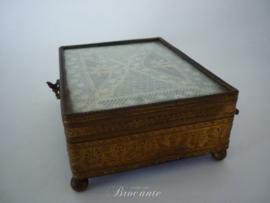 Antieke sigaren box, epoque Napoleon III, Empire stijl