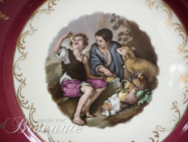 Vintage porcelein sierbord met kindjes - Gloria