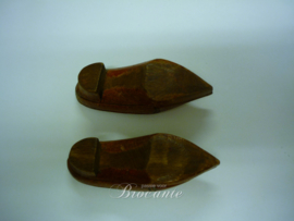 Antique Handmade Miniature Wooden Shoes
