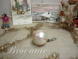 Old vintage glass Christmas bauble