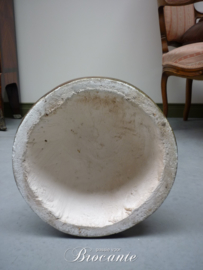 Mooie grote originele art deco pedestal (sokkel) in gips