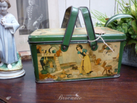 Vintage Sneeuwwitje lunchbox in blik