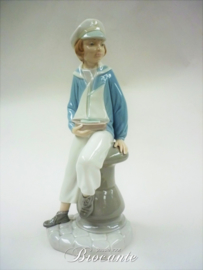 Lladro porselein matroosje met zeilbootje - 4810