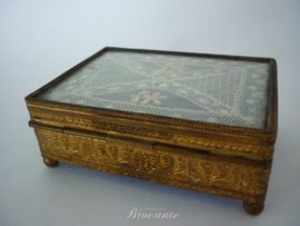 Antieke sigaren box, epoque Napoleon III, Empire stijl