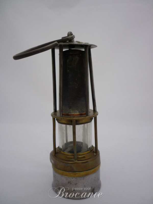 Mooie originele mijnwerkerslamp - Davylamp of schietlamp