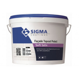 Sigma Facade Topcoat Protect Soft Satin - Wit - 10 liter