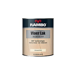 Rambo Vloerlak Alkyd Dekkend - Zuiverwit 5021 (RAL 9010) - 0,75 liter