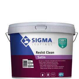 Sigma Resist Clean Satin - Wit - 5 liter