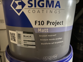 Sigma F10 Project Matt - ZWART - 10 liter