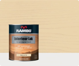 Rambo Interieur Lak Transparant Zijdeglans - Warm wit 750 - 0,75 liter