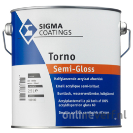 Torno Semi Gloss - WIT - 2.5 liter