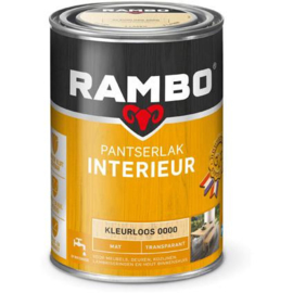 Rambo Pantserlak Interieur - Warm wenge 0776 Zijdeglans Transparant - 0,75 liter