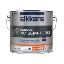 Sikkens Rubbol XD Semi Gloss - Alleen lichte kleuren - 2,5 liter