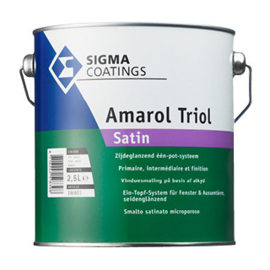 Sigma Schakelverf Amarol Triol Satin - Wit - 5 liter