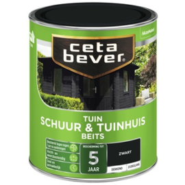 Cetabever Schuur & Tuinhuis Beits Dekkend Zijdeglans - RAL 9001 - 0,75 liter