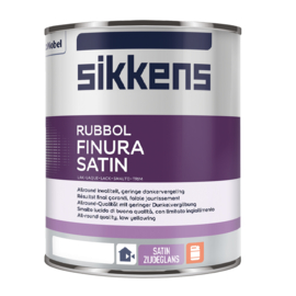 Sikkens Rubbol Finura Satin - Alle kleuren leverbaar - 1 liter