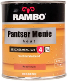 Rambo Pantser Menie Hout - Rood bruin - 0,75 liter
