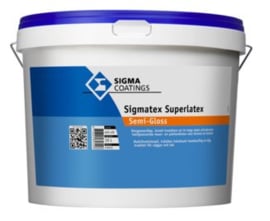 Sigma Superlatex Semi Gloss - Wit - 5 maal 10 liter