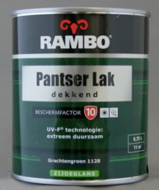 Rambo Pantserlak Dekkend BF 10 Hoogglans - Diepzwart 1123 - 0,75 liter