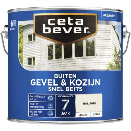 Eigenaardig bleek Zakenman Cetabever Buiten Gevel & Kozijn Snel beits Dekkend Zijdemat - Wit - 0,75  liter | Gevel & kozijn | Verfholland