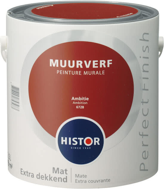 Histor Perfect Finish Muurverf Mat - Ambitie 6728 - 2,5 Liter