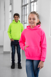 Neon capuchonsweater met naam