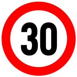 30 km sticker