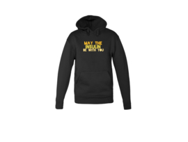 Hoodie - May the insulin be with you Schwarz