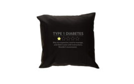 Pillow - Type 1 Diabetes Black