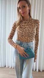 Basic leo cashmere top beige