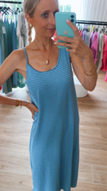 Blue stripes dress