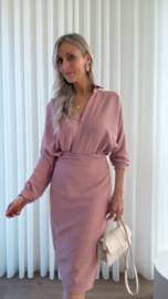 Wrap dress oudroze