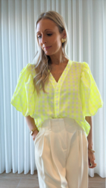 Poppy blouse fluo geel