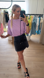 Leonie stripes top lila/roos