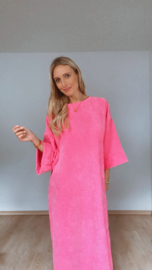 Velvet dress pink