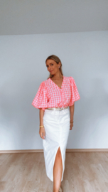 Poppy blouse fel roze