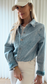 Strass jeanshemd