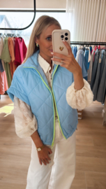 Ella bodywarmer lichtblauw