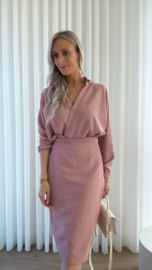 Wrap dress oudroze