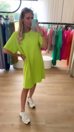 Roxie short sweaterdress lime