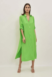 Millie long dress fluogroen