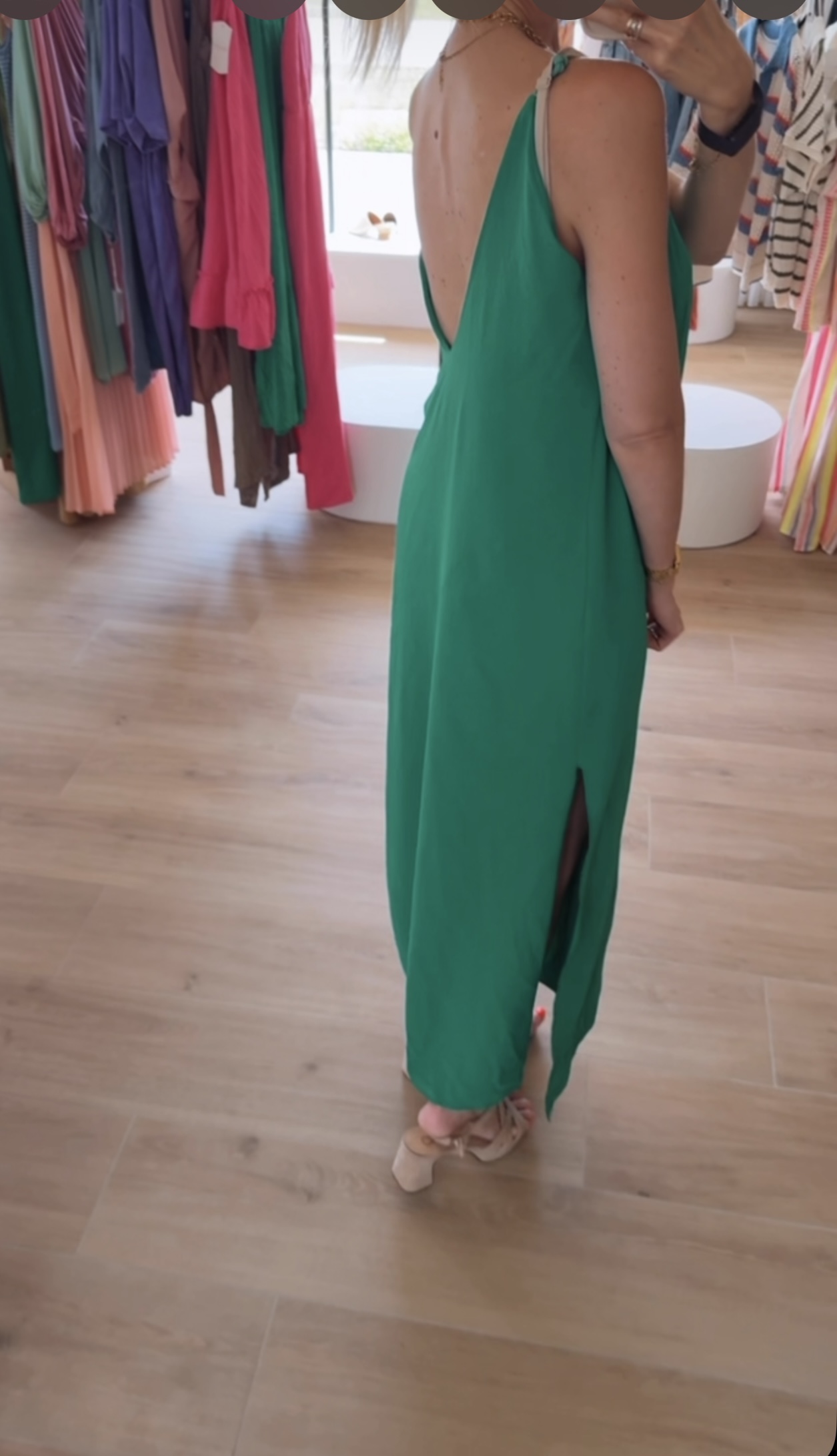 Gaëlle dress grasgroen