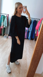 Velvet dress zwart