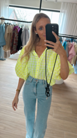 Poppy blouse fluo geel